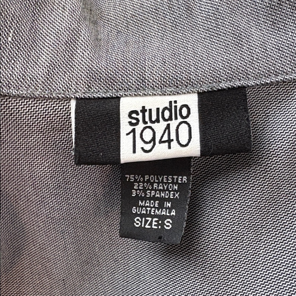 Studio Gray Cropped Single-Button Blazer Jacket - image 4